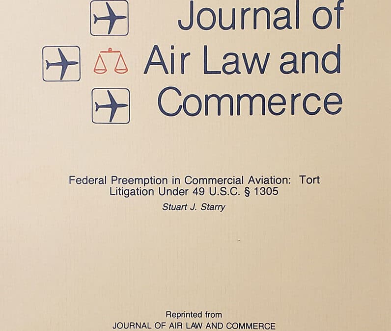 Federal Preemption in Commercial Aviation | Reprinted from Journal of Air Law and Commerce, Volume 58, Issue 3, Copyright 1993 by Southern Methodist University School of Law.