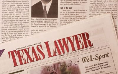 Houston Solo wins at 9th Circuit | Reprinted from Texas Lawyer, December 15, 1998.
